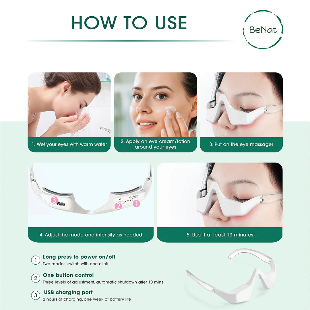 Under-Eye Red Light Therapy Skin